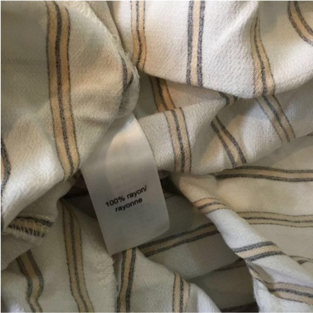 Maurices Striped Ruffle Button-Front Off-Shoulder Top NWT Size Small - Picture 6 of 12